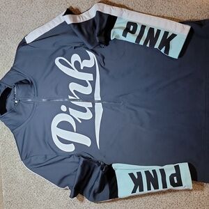 PINK Victoria's Secret Charcoal half Zip-Up Jacket